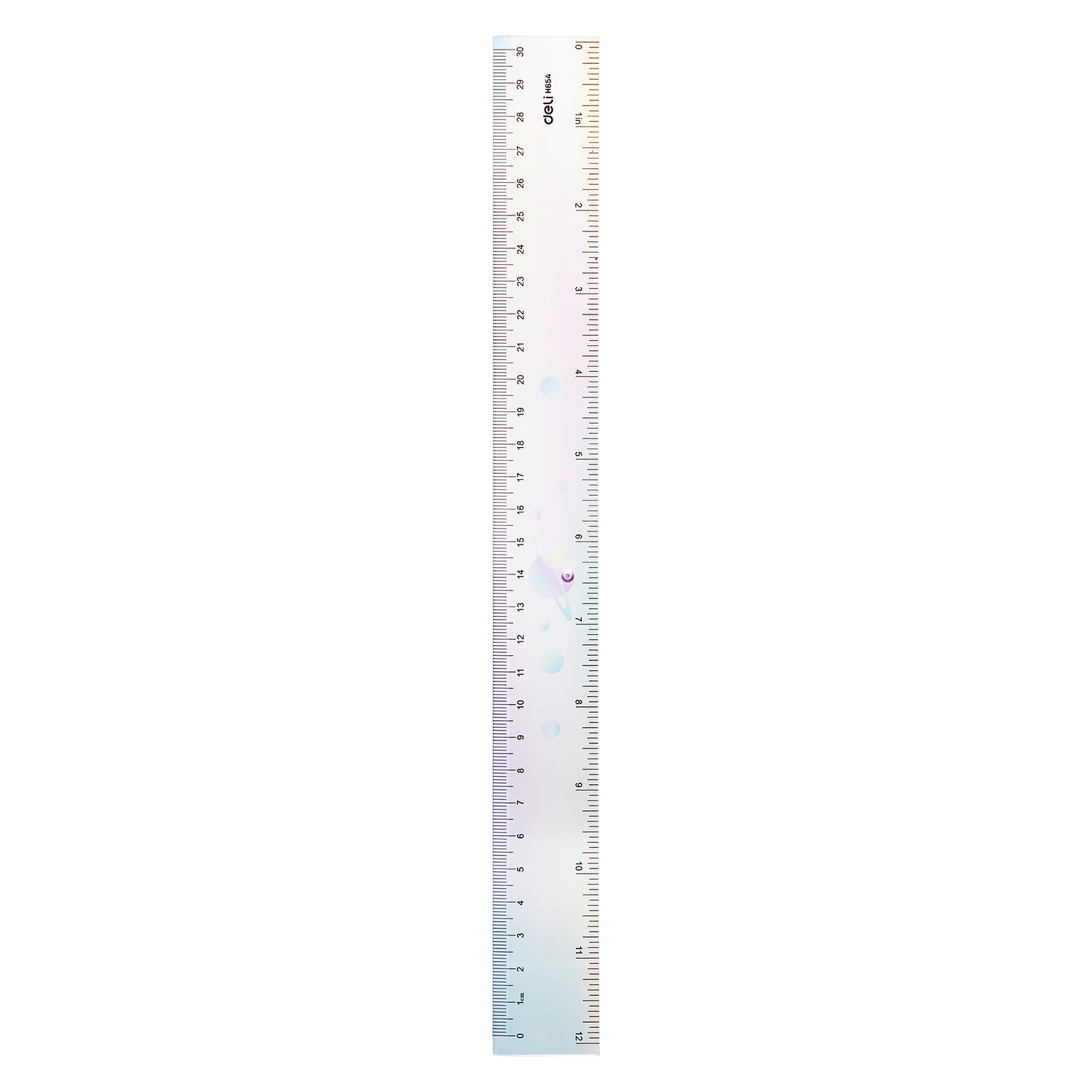 Thước kẻ màu 30cm Deli H654