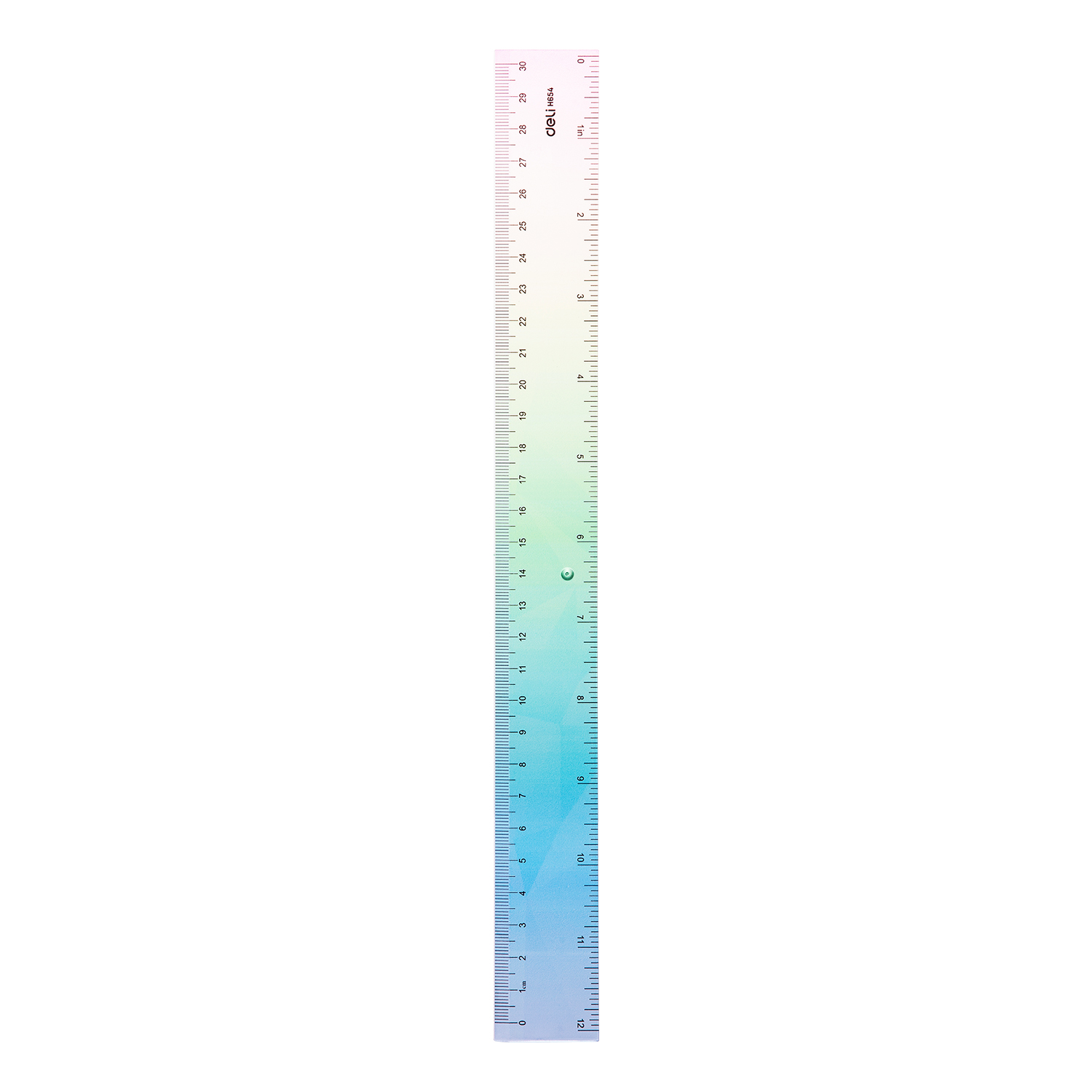 Thước kẻ màu 30cm Deli H654