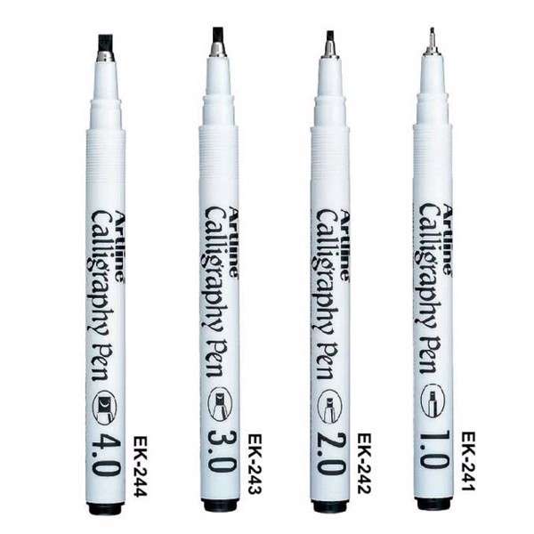 Bút viết thư pháp Artline ngòi dẹp EK-241 / EK-242 / EK-243 / EK-244