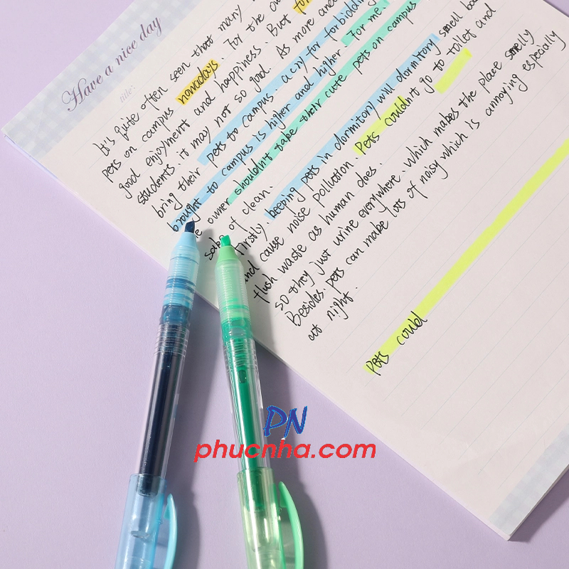 Bút dạ quang Deli U300  mực nước 6 màu