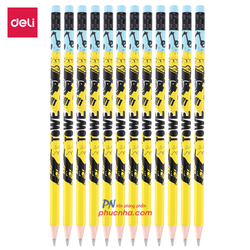 Bút chì gỗ Deli U53200 2B (12)