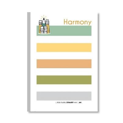 Sổ may gáy Hải Tiến 3590 HARMONY A4 200tr 60gsm (5/20)