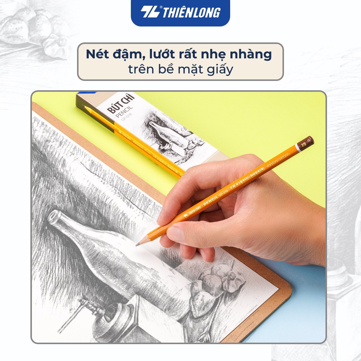 Bút chì gỗ 2B Thiên Long GP-018 (10)