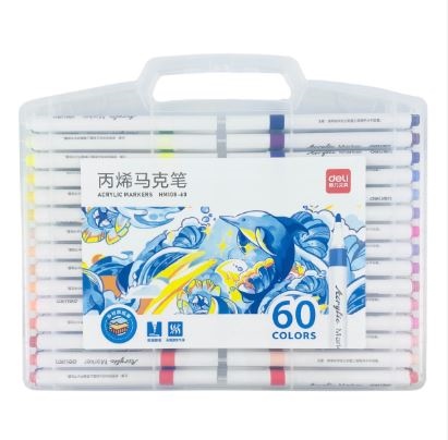 Màu marker acrylic Deli HM108 1 đầu
