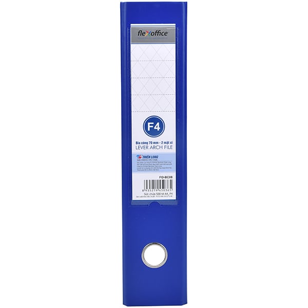 Bìa còng Thiên Long FO-BC08 7cm F4 2 mặt xi, xanh đậm (40)