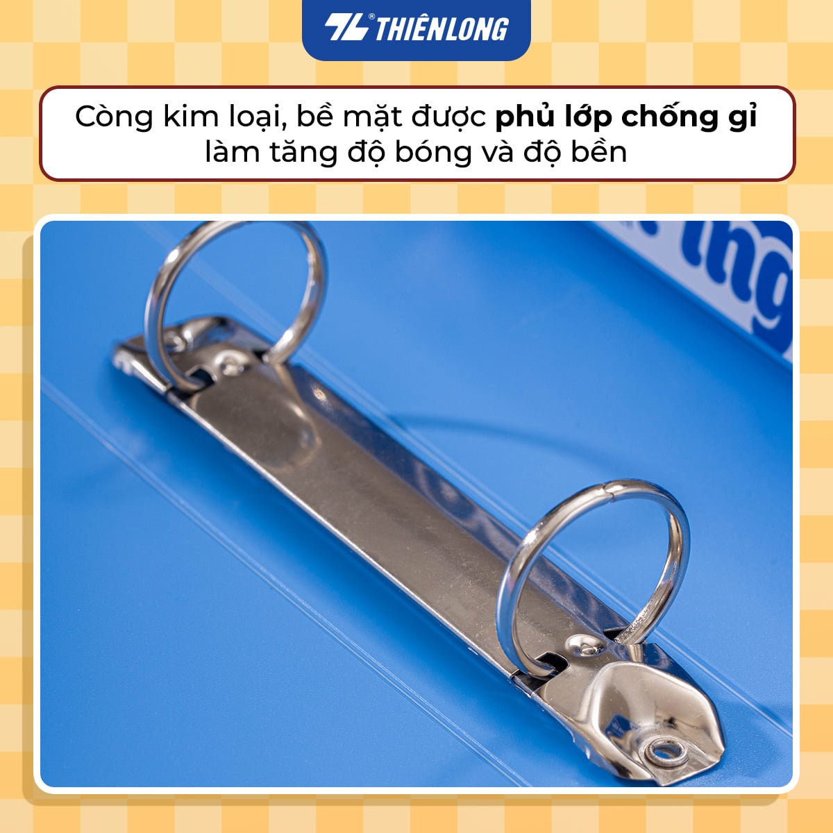 Bìa nhẫn Thiên Long FO-ORB01 oring A4 chữ O 2.5cm màu xanh biển (120)