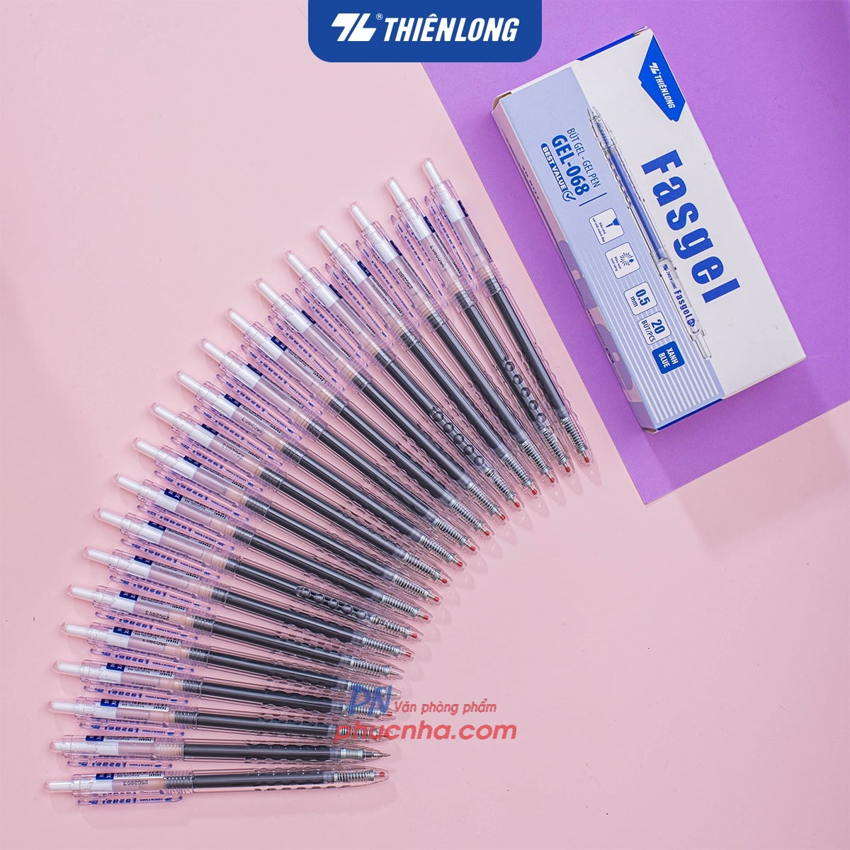 Bút gel Thiên Long Fasgel GEL-068 0.5mm (20)
