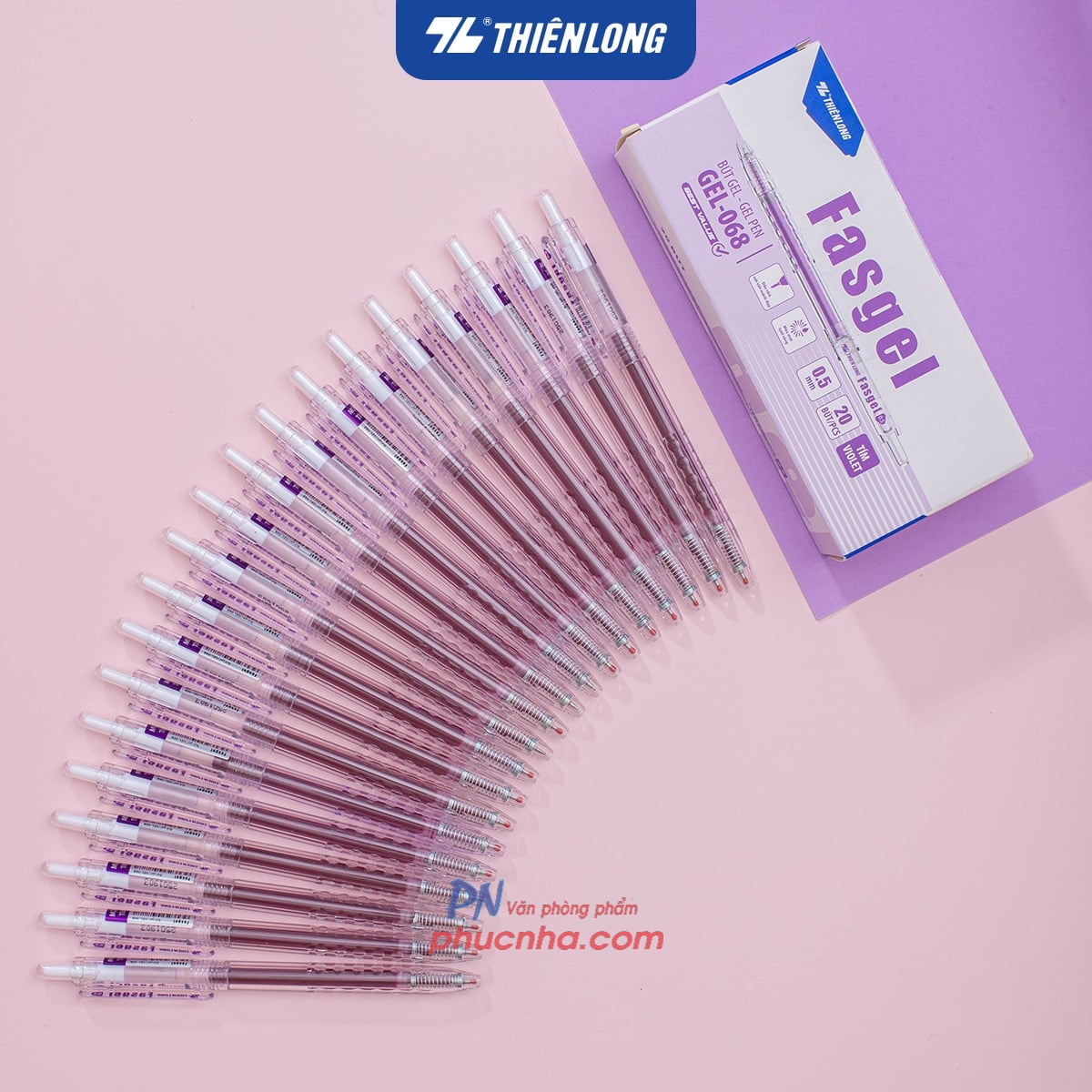 Bút gel Thiên Long Fasgel GEL-068 0.5mm (20)