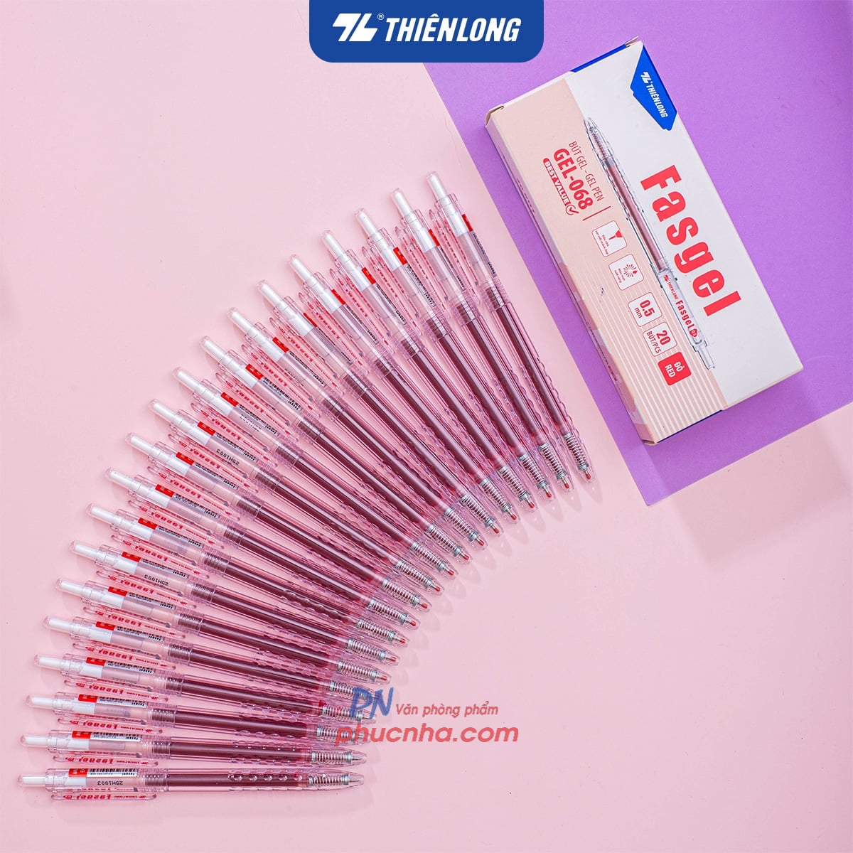 Bút gel Thiên Long Fasgel GEL-068 0.5mm (20)