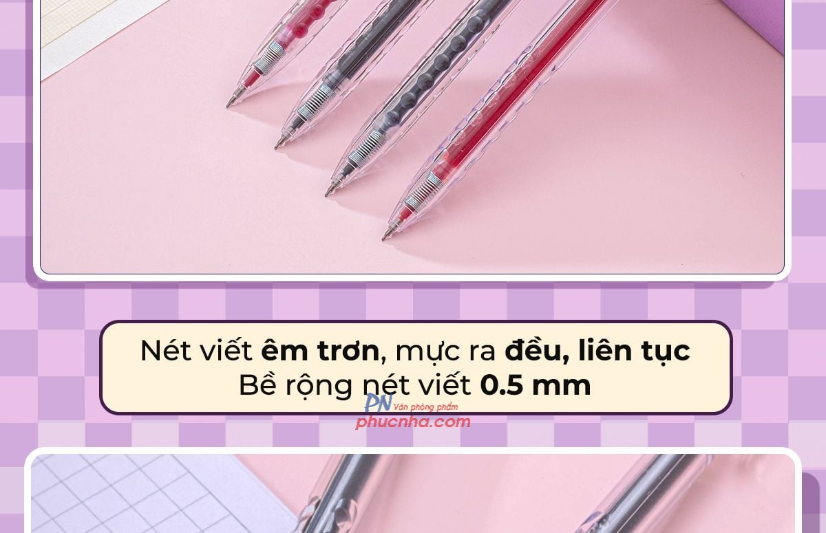 Bút gel Thiên Long Fasgel GEL-068 0.5mm (20)