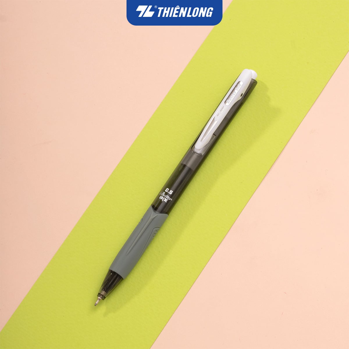 Bút bi Thiên Long TL-095 butter ink 0.5mm (20) - Mực xanh/ đỏ/ đen