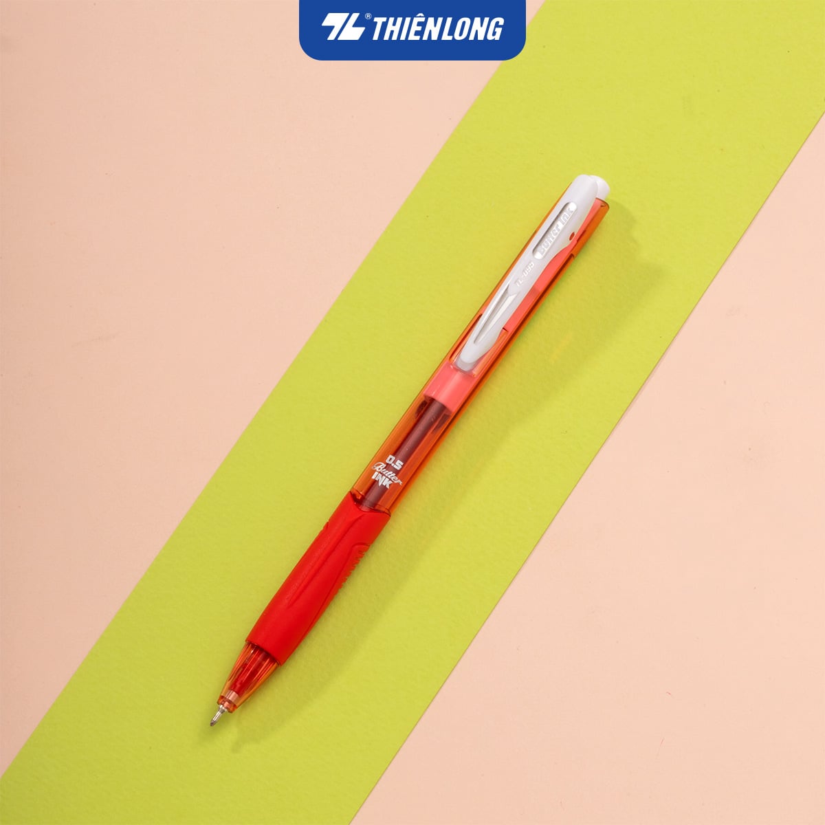Bút bi Thiên Long TL-095 butter ink 0.5mm (20) - Mực xanh/ đỏ/ đen