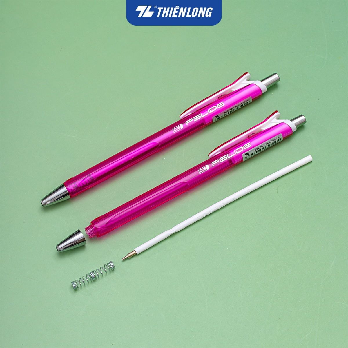 Bút bi Thiên Long GEL-B011 0.5mm (20) - Bút gel bi butter GelB011 Mực xanh/ đỏ/ đen