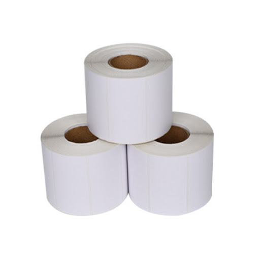 Giấy decal nhiệt in tem ,nhãn, mã vạch 1 tem 80x60mm 30m