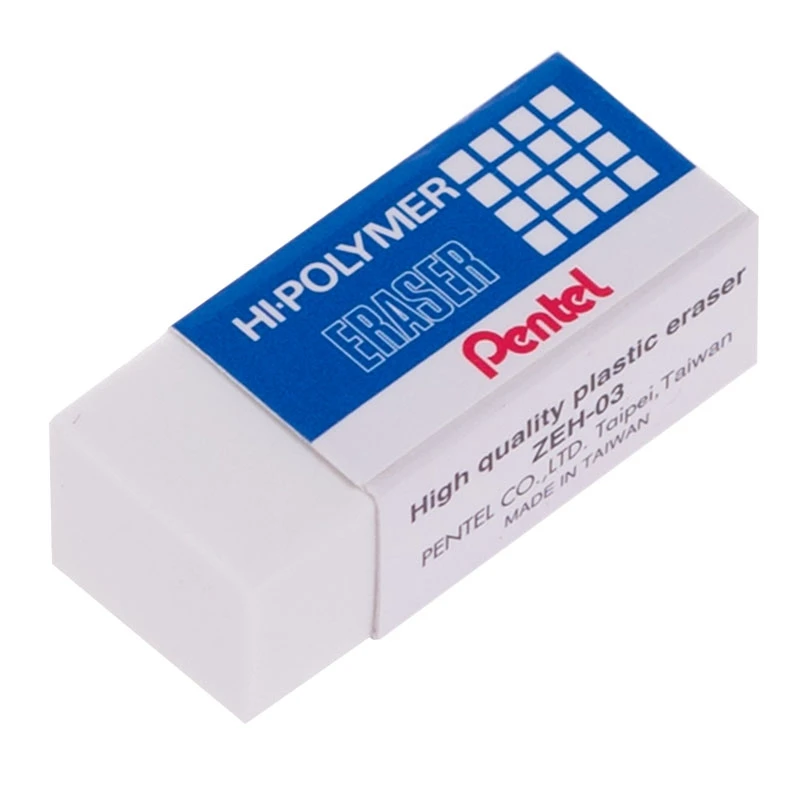 Gôm tẩy Pentel trắng ZEH-03/ ZEH-05/ ZEH-10/ ZEH-20