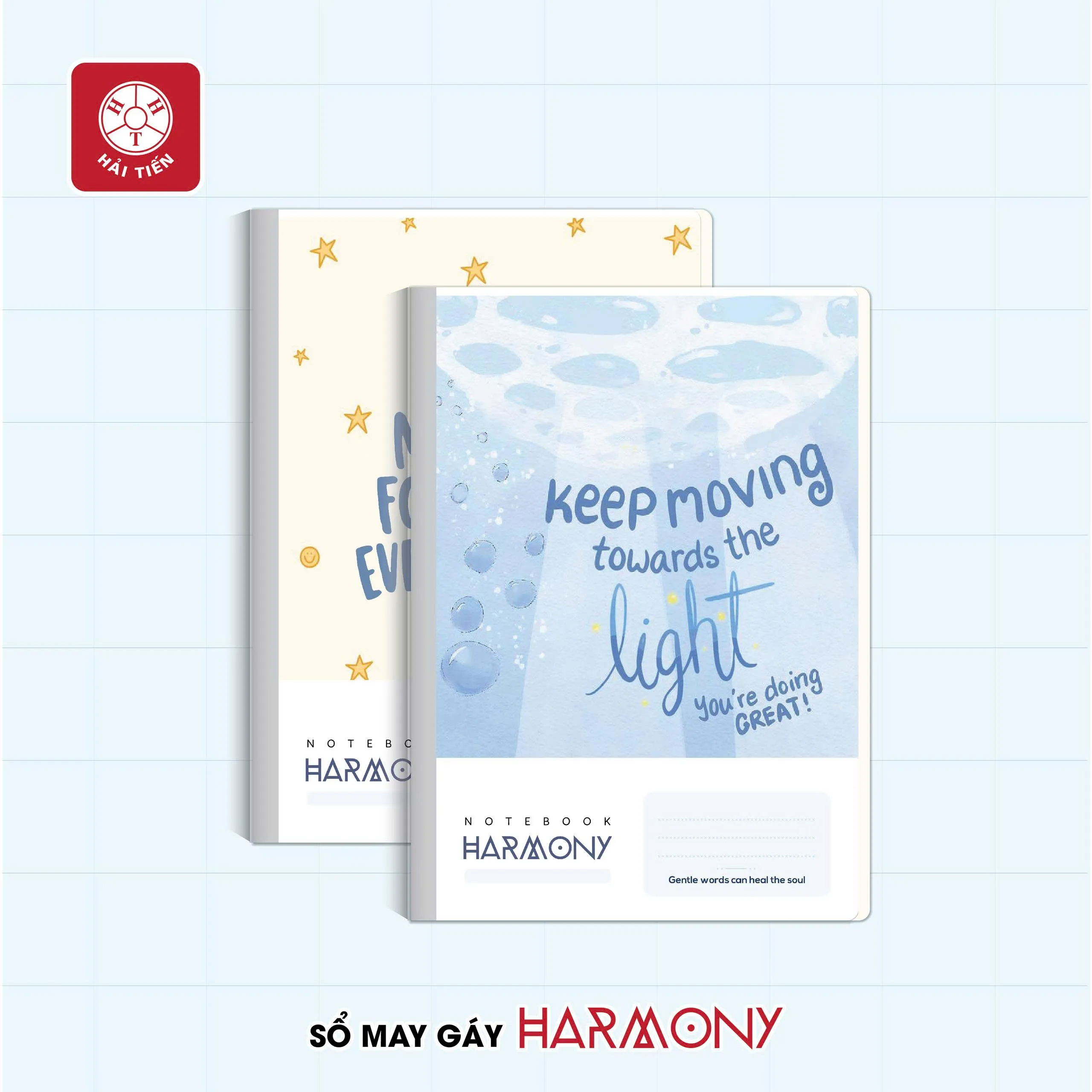 Sổ may gáy Hải Tiến 3590 HARMONY A4 200tr 60gsm, kẻ ngang (5/20)