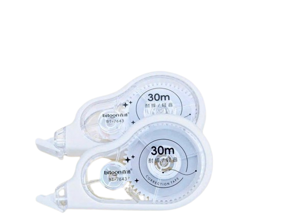 Bút xóa kéo Bitoon BT-7643 đệm cao su non 30x5mm (12)