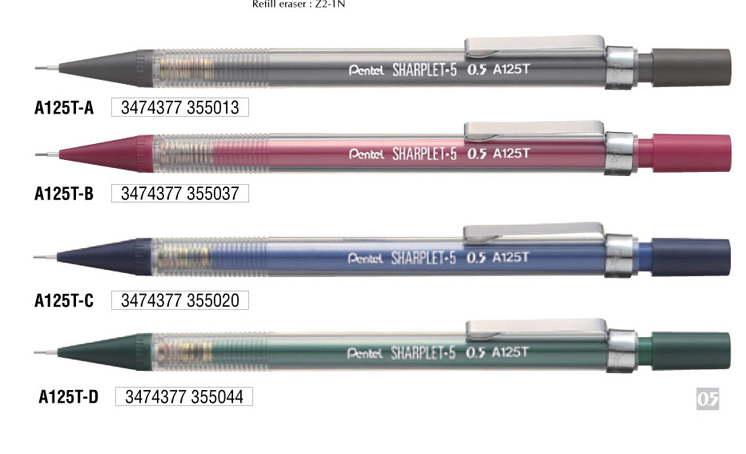 Bút chì bấm Pentel A125T, A125TC 0.5mm