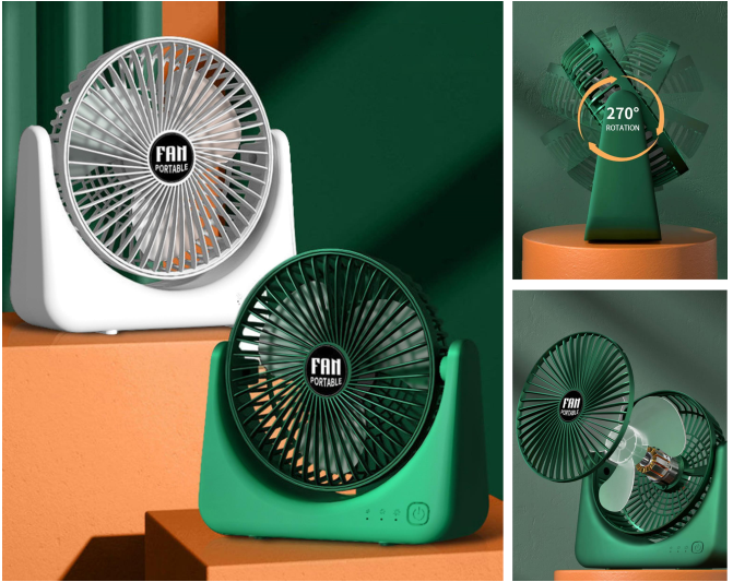 Quạt sạc để bàn QY-02