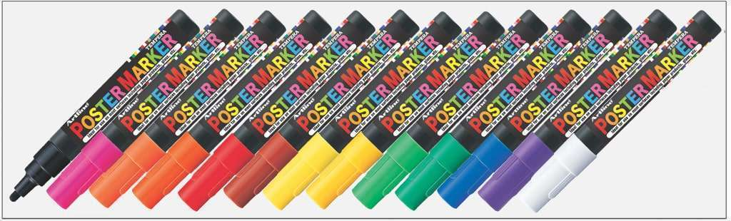 Bút vẽ kính dạ quang poster marker Artline EPP-4 (12)