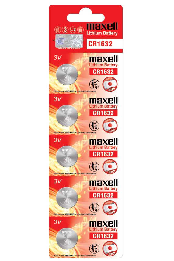 Pin CR1632 Maxell 3V (5 viên/ vỉ)
