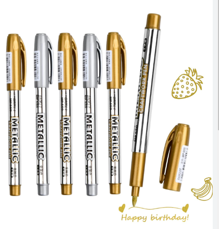 Bút lông màu nhũ marker metalic Acrylic BAOKE MP550 1.5mm