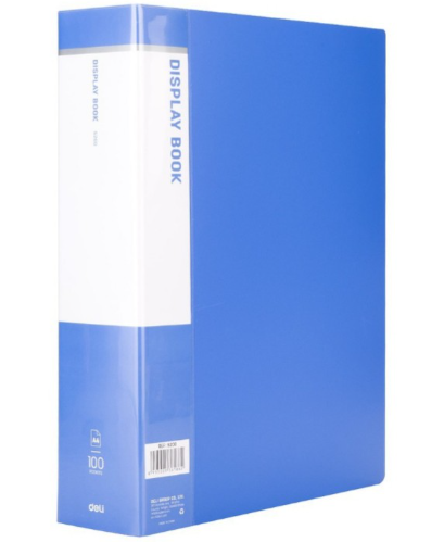 Bìa 100 lá nhựa có hộp Deli 5200 A4 (6)