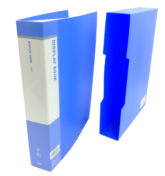 Bìa 100 lá nhựa có hộp Deli 5200 A4 (6)