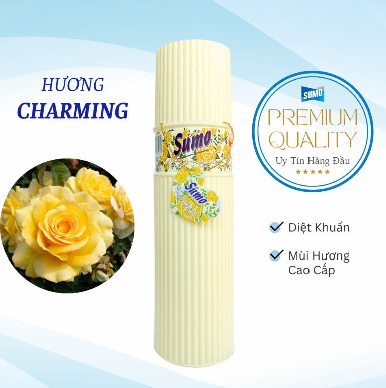 Nước hoa xịt phòng Sumo hương charming vàng 400ml