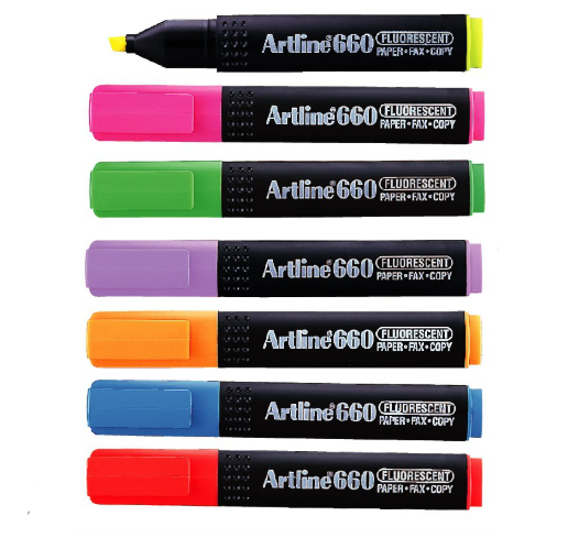 Bút dạ quang Artline EK-660, 1.0-4.0mm (12)