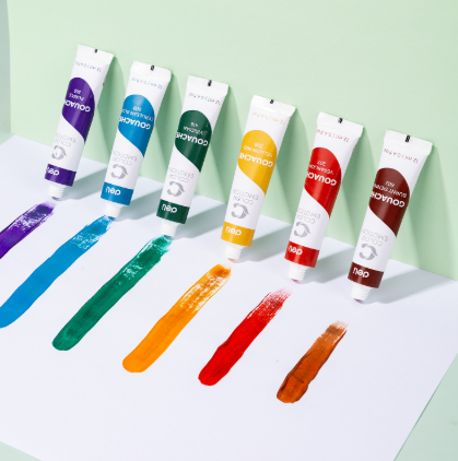 Màu nước Gouache dạng tuýp 12ml Deli C11 5 màu/ 12 màu/ 24 màu