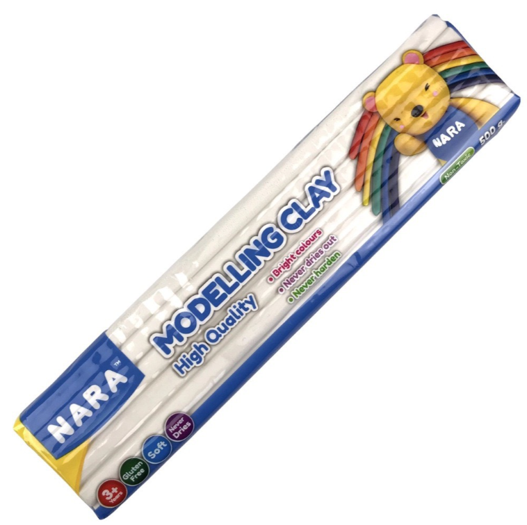 Đất sáp nặn Kiddy Clay NARA PO-500 túi 500gr (11 màu)
