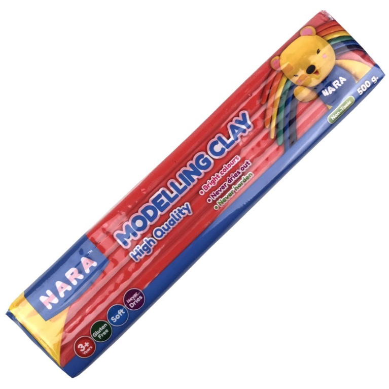 Đất sáp nặn Kiddy Clay NARA PO-500 túi 500gr (11 màu)
