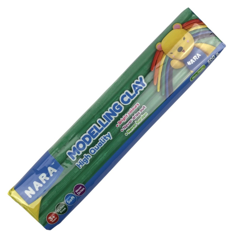 Đất sáp nặn Kiddy Clay NARA PO-500 túi 500gr (11 màu)