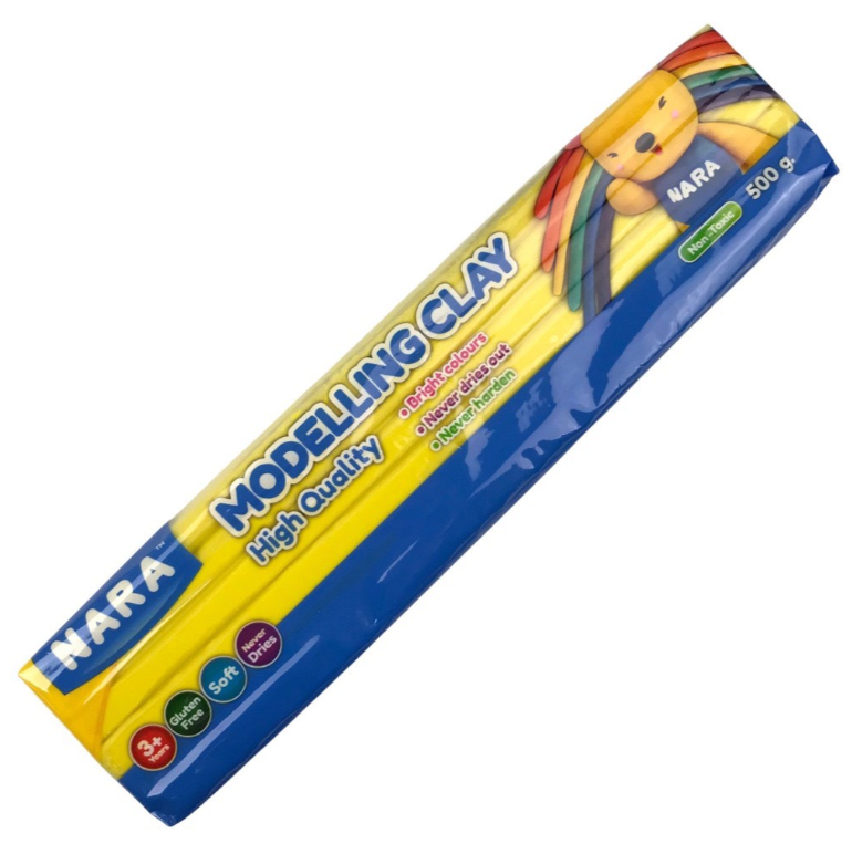 Đất sáp nặn Kiddy Clay NARA PO-500 túi 500gr (11 màu)