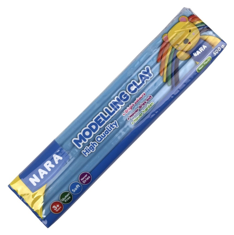 Đất sáp nặn Kiddy Clay NARA PO-500 túi 500gr (11 màu)