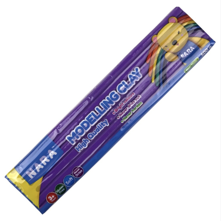 Đất sáp nặn Kiddy Clay NARA PO-500 túi 500gr (11 màu)
