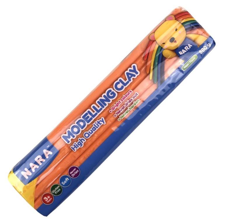 Đất sáp nặn Kiddy Clay NARA PO-500 túi 500gr (11 màu)
