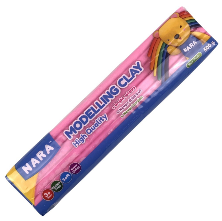 Đất sáp nặn Kiddy Clay NARA PO-500 túi 500gr (11 màu)