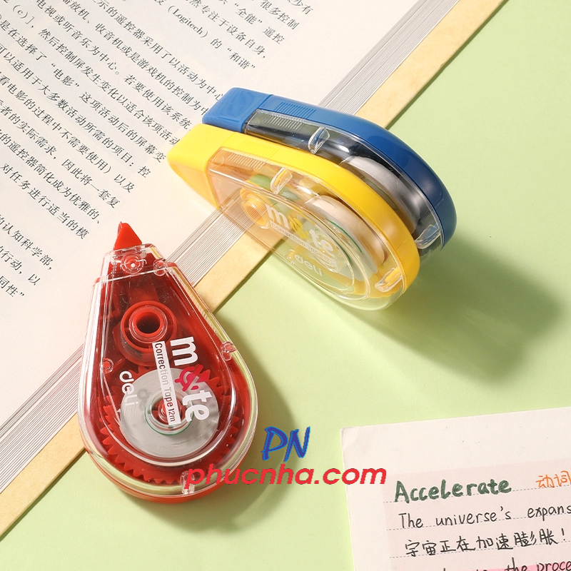 Bút xóa kéo Deli H360 12m x 5mm không tiếng (12)