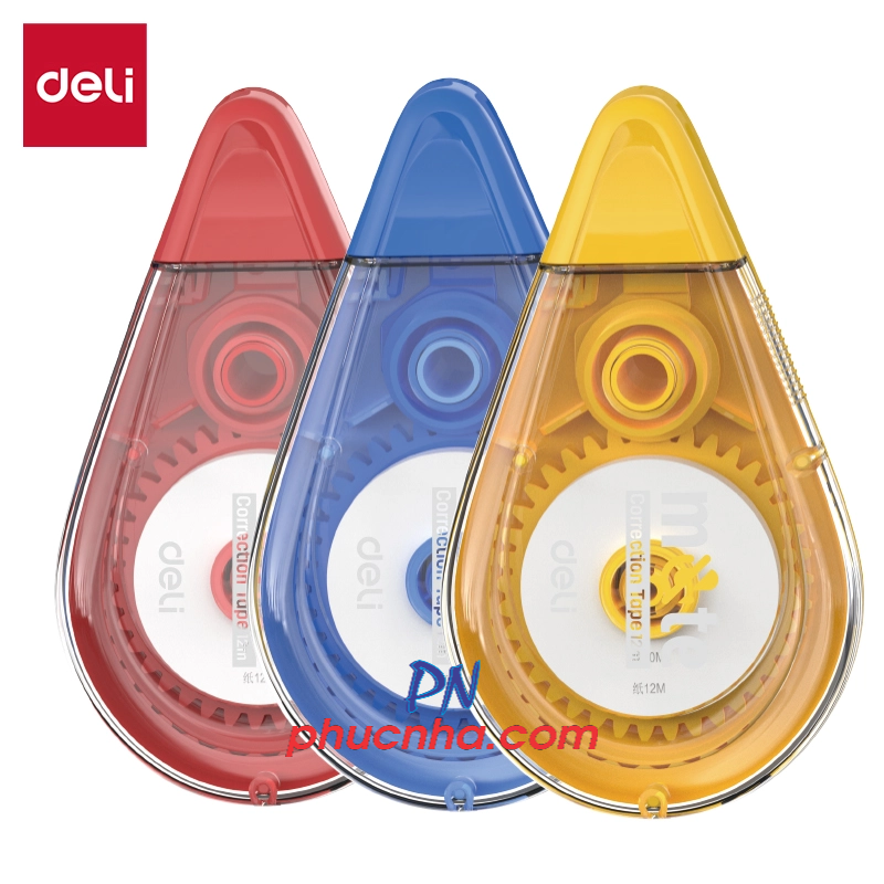 Bút xóa kéo Deli H360 12m x 5mm không tiếng (12)