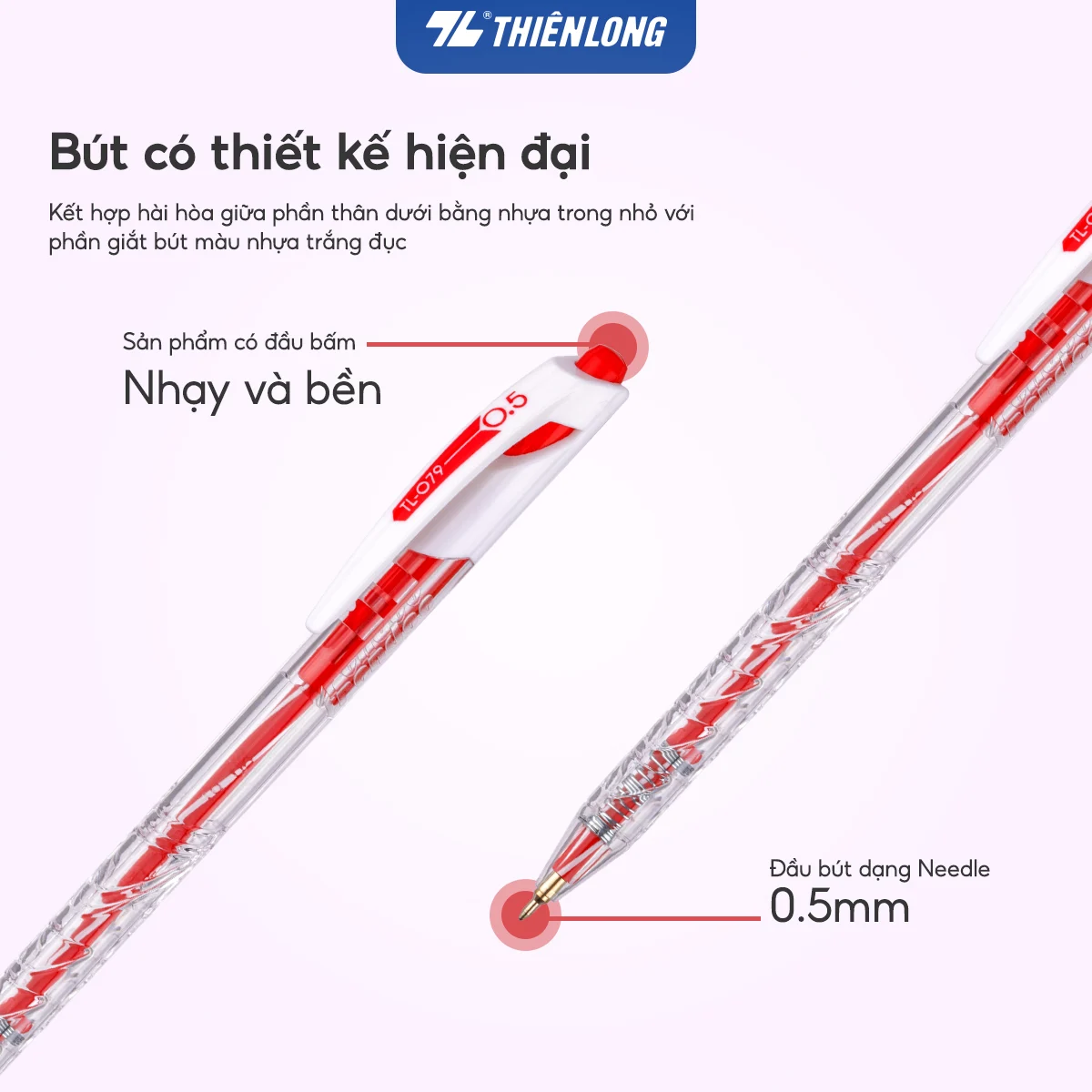 Bút bi Thiên Long TL-079 frendee 0.5mm (20)