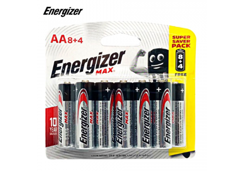 Pin Energizer Max AAA 3A E92 BP8+4 12 viên/ vỉ (10)