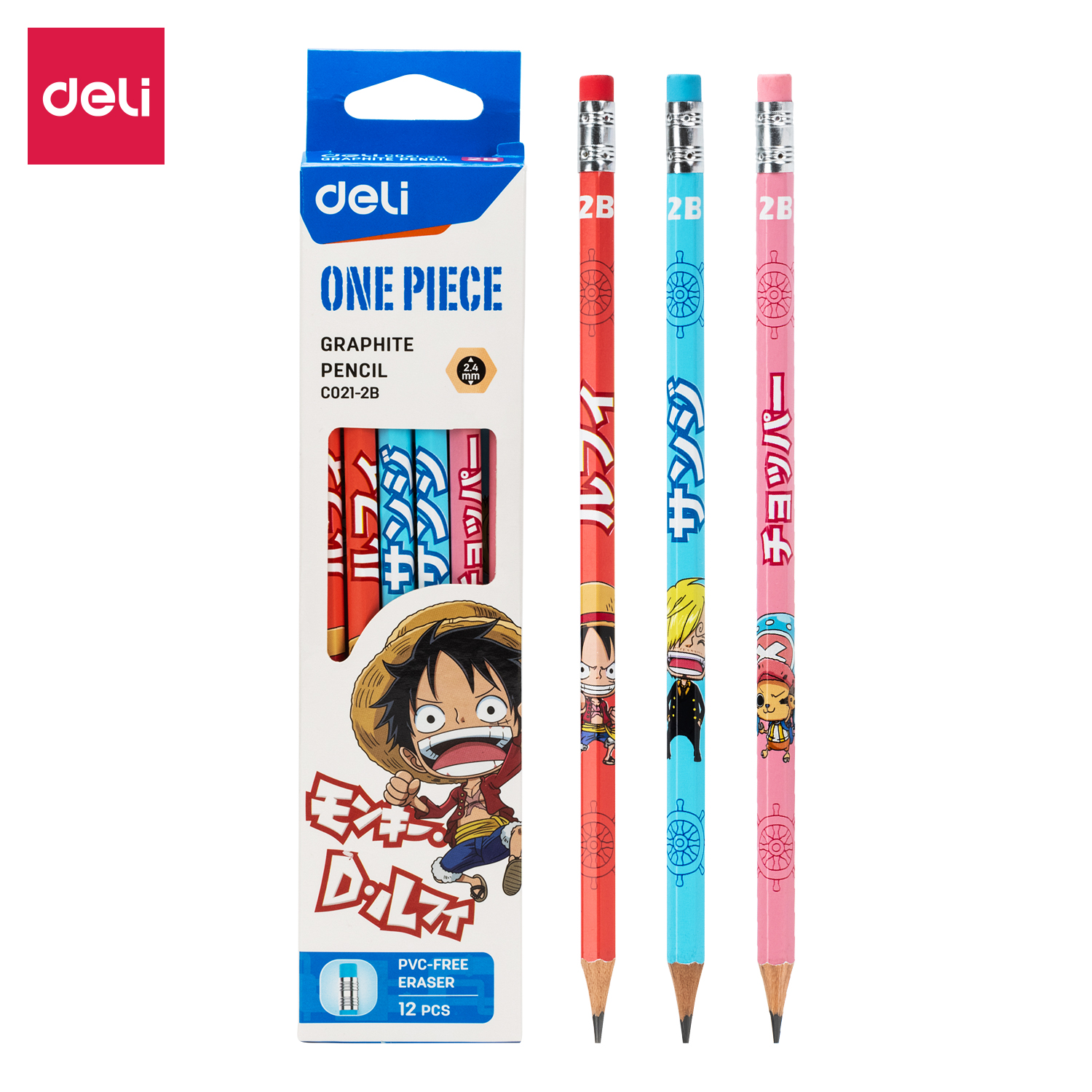 Bút chì gỗ Deli C021 2B One piece (12)