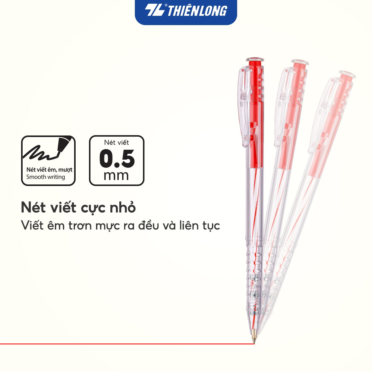 Bút bi Thiên Long TL-027 0.5mm (20)