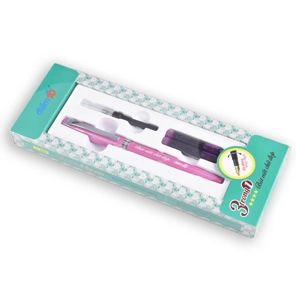 Hàng ngưng bán Bút máy Thiên Long TP-FTC030 kèm 2 ống mực hộp 1 cây
