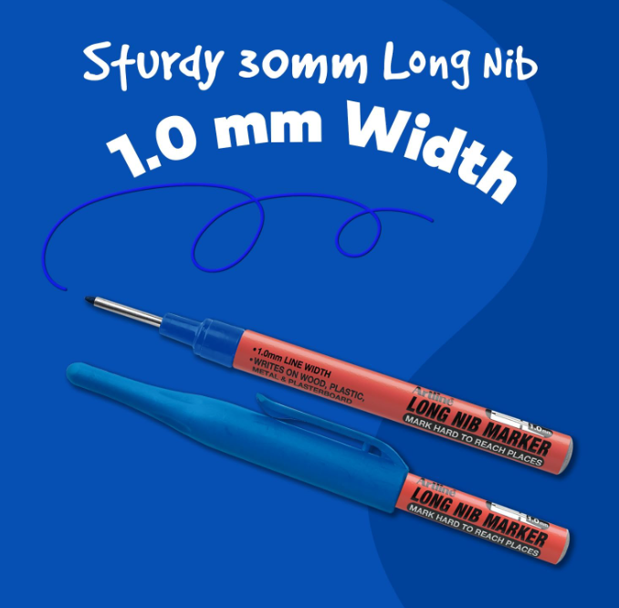 Bút đánh dấu ngòi dài Artline EKPR-LNM 1.0mm Long Nib Permanent Marker (12)