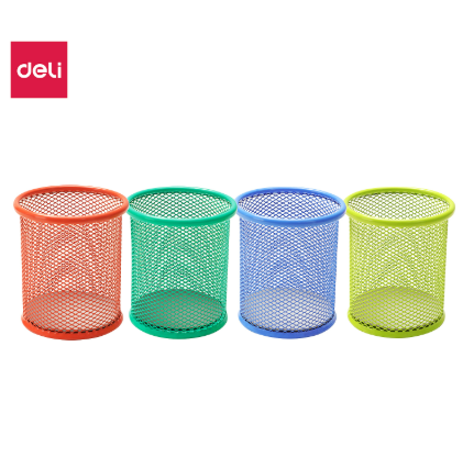 Cấm bút lưới sắt nhiều màu Deli 9153 (thùng 12 cái mix màu)