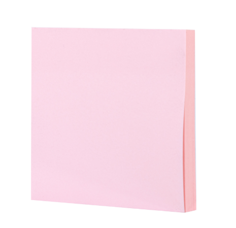 Giấy note dán Deli A01303 màng co 100 tờ màu nhạt (hộp 12 xấp/ mix 4 màu)