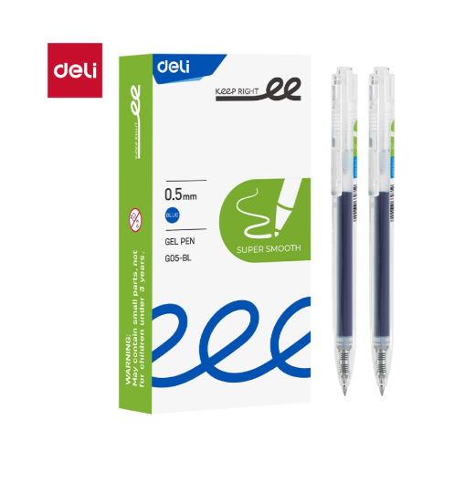 Bút gel bấm Deli G05 0.5mm (bảng tiếng Anh), S05 (bản tiếng Trung) (12)